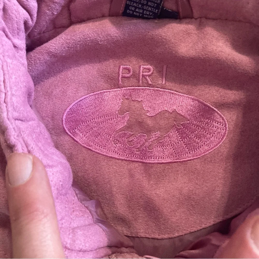 Prestige Riding Image Pink Zip Up Womens Quilted Equestrian Riding Vest Size XL - Picture 6 of 10